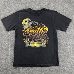 Vintage Y2K South Pole Kids Youth Graphic T Shirt Black Size Large (7) Skater